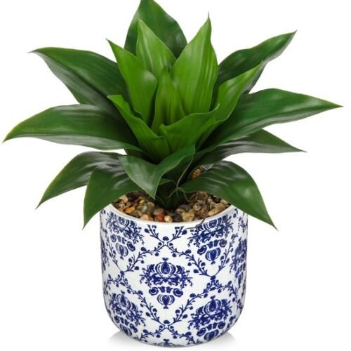 Unyqoos® Stijlvolle kunstplant met realistische agave voor interieurdecoratie