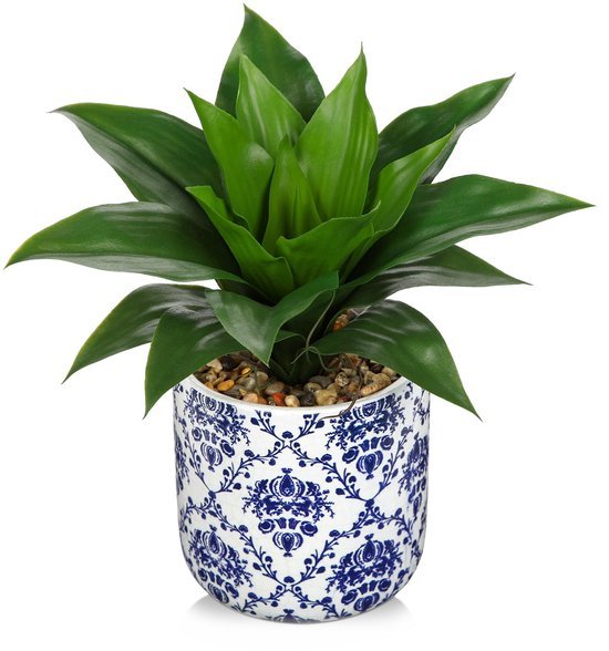 Unyqoos® Stijlvolle kunstplant met realistische agave voor interieurdecoratie