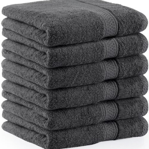 550x588-9.jpg Unyqoos® Zachte en Absorberende Set van 6 Katoenen Handdoeken met Ophanglus voor Binnen en Buiten