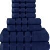 Unyqoos ® Luxueuze 8-delige Handdoekenset met Hoogwaardige Absorptie en Sneldrogende Eigenschappen