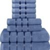 Unyqoos ® Luxueuze 8-delige Handdoekenset met Hoog Absorptievermogen en Sneldrogende Eigenschappen