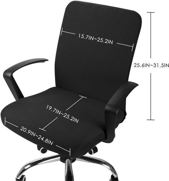 Unyqoos ® Bureaustoelhoes voor Modern Interieur met Elastische en Wasbare Stof