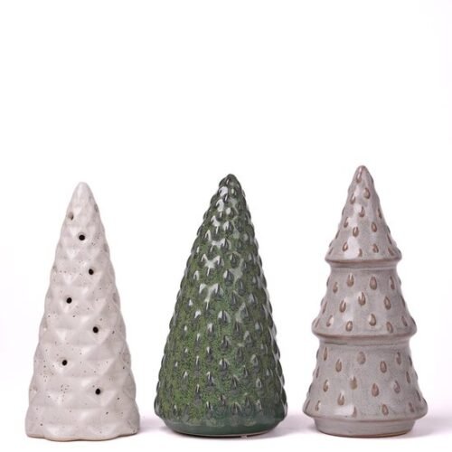 550x589-14.jpg Unyqoos® Set van drie moderne keramische dennenboom sculpturen voor sfeervolle kerstdecoratie