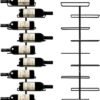 550x589-17.jpg Unyqoos® Elegant en ruimtebesparend zwart metalen wijnrek voor 9 flessen aan de muur