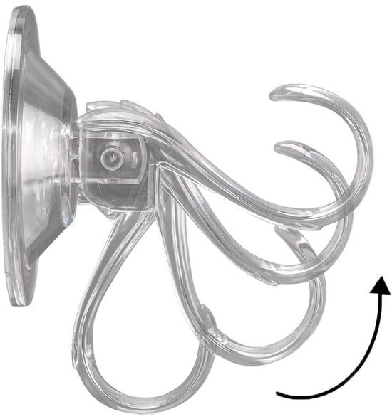 Unyqoos® Transparante en krachtige vacuümzuignaphaken voor moeiteloze ophanging zonder boren