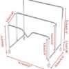 550x590-16.jpg Unyqoos® Ruimtebesparende roestvrijstalen houder voor deksel en snijplank