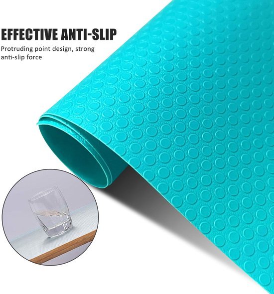 550x590-18.jpg Unyqoos® Set van 12 snijbare en wasbare zwarte matten voor koelkast en lades