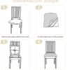 550x590-8.jpg Unyqoos® Wasbare en rekbare stoelhoezen set voor eetkamerstoelen, crème kleur