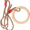 Unyqoos® Houten gymnastiekringen set voor veelzijdige fitness en speelplezier