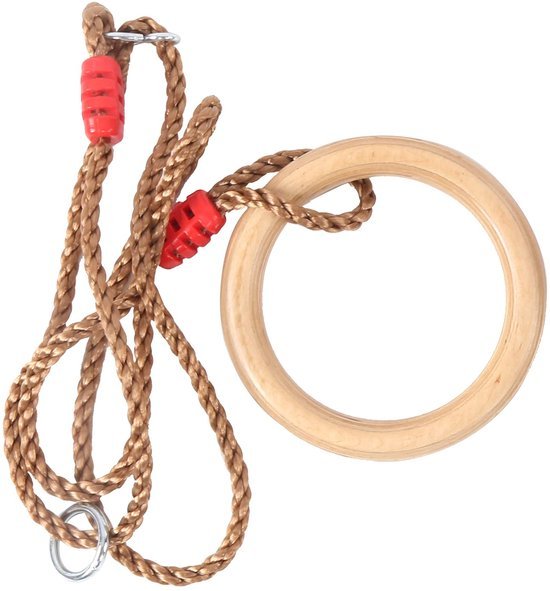 Unyqoos® Houten gymnastiekringen set voor veelzijdige fitness en speelplezier