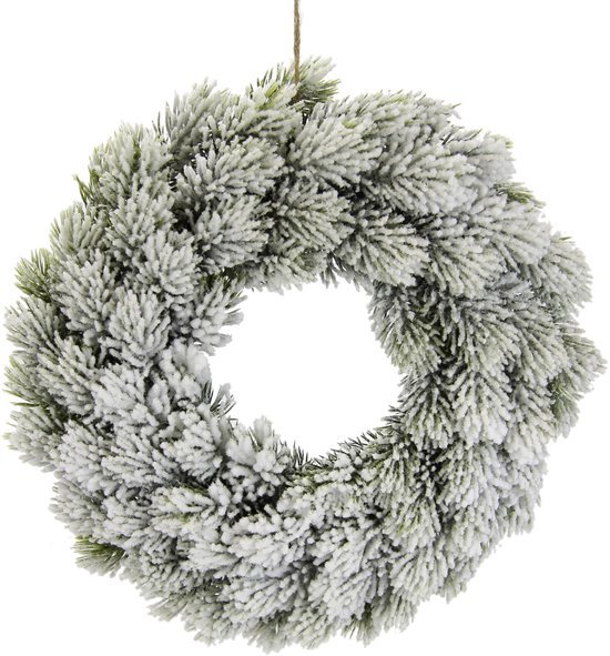 550x591-14.jpg Unyqoos® Winterse decoratieve krans met sneeuwlook en handige ophanglus, 25 cm