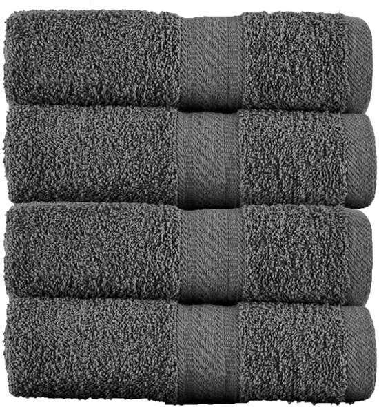 550x591-16.jpg Unyqoos® Set van 4 Luxe Badhanddoeken van Hoogwaardige Kwaliteit voor Badkamer en Strandgebruik in Stijlvol Grijs