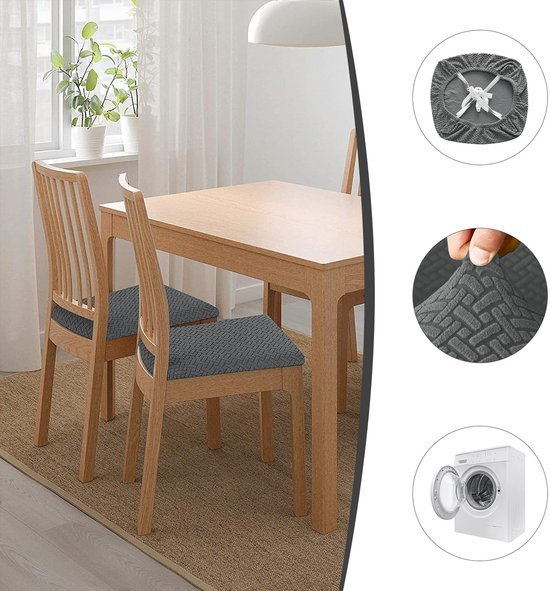 550x591-17.jpg Unyqoos® Set van 4 waterdichte stoelhoezen voor eetkamerstoelen in donkergrijs
