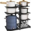 Unyqoos® Pannenrek Organizer met Flexibele Verstelbare Lagen voor Keukenopslag en Organisatie