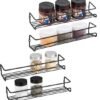 550x591-25.jpg Unyqoos ® Veelzijdige Keuken Wandrek Organizer, 4-delige Set voor Specerijen en Kruidenopslag