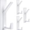 550x591-30.jpg Unyqoos® Zelfklevende metalen wandhaken met dubbele haak voor huiselijk gebruik