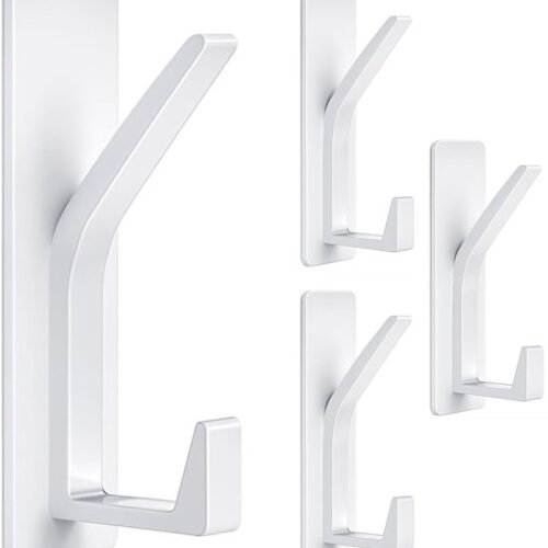 550x591-30.jpg Unyqoos® Zelfklevende metalen wandhaken met dubbele haak voor huiselijk gebruik