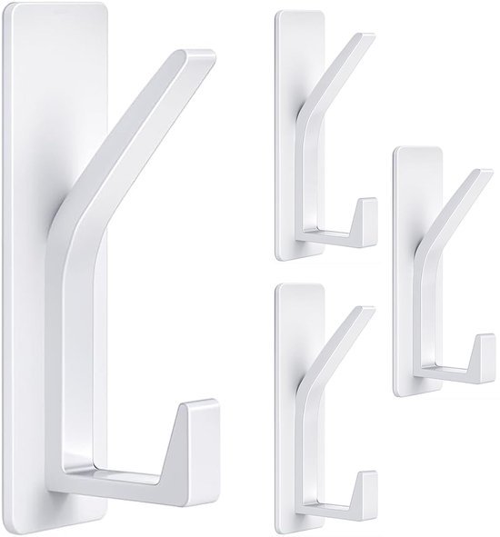 550x591-30.jpg Unyqoos® Zelfklevende metalen wandhaken met dubbele haak voor huiselijk gebruik