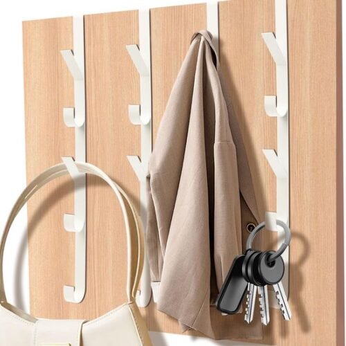 550x591-33.jpg Unyqoos® Set van 4 deurhaken met vijf stevige haken voor kleding en handdoeken