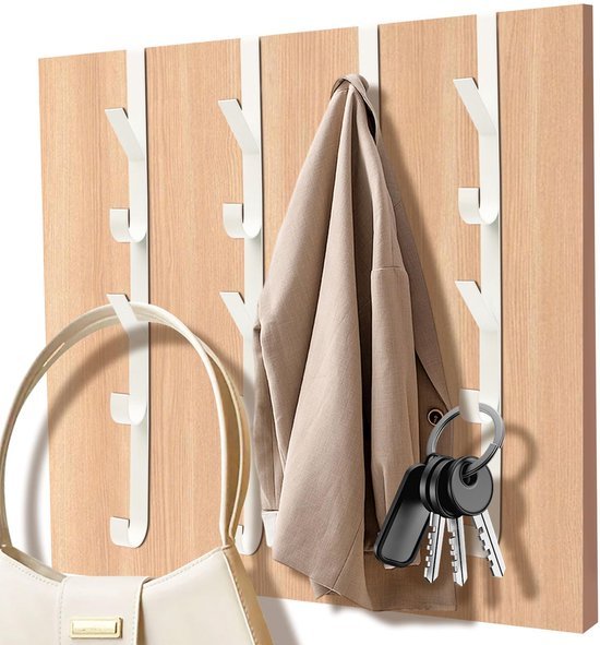 550x591-33.jpg Unyqoos® Set van 4 deurhaken met vijf stevige haken voor kleding en handdoeken