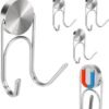 550x591-34.jpg Unyqoos® Sterke magnetische ophanghaken van roestvrij staal voor veelzijdig gebruik buiten en binnen