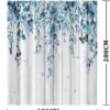 Unyqoos® Stijlvol Douchegordijn met Eucalyptus Print en Waterafstotende Eigenschappen voor Badkamer