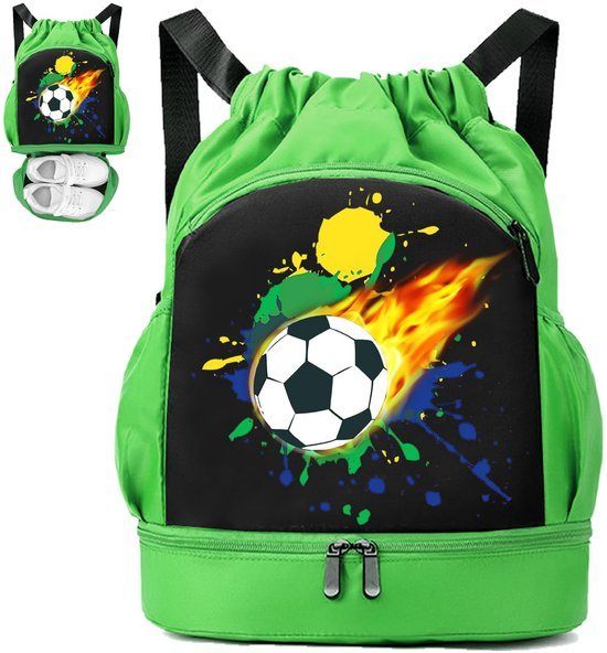 Unyqoos® Waterdichte kinderzwemtas met regenboogpatroon en handige vakken