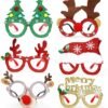 550x592-15.jpg Unyqoos® Set van 6 feestelijke kerstbrillen voor een sprankelend kerstfeest