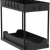 550x592-17.jpg Unyqoos® Uittrekbare Spoelkastorganizer Met 16 Haken Voor Onder Wastafel, Set Van 2 Stuks, Zwart
