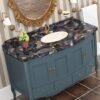 Unyqoos® Waterdichte marmerlook plakfolie zwart goud blauw voor keuken en meubels