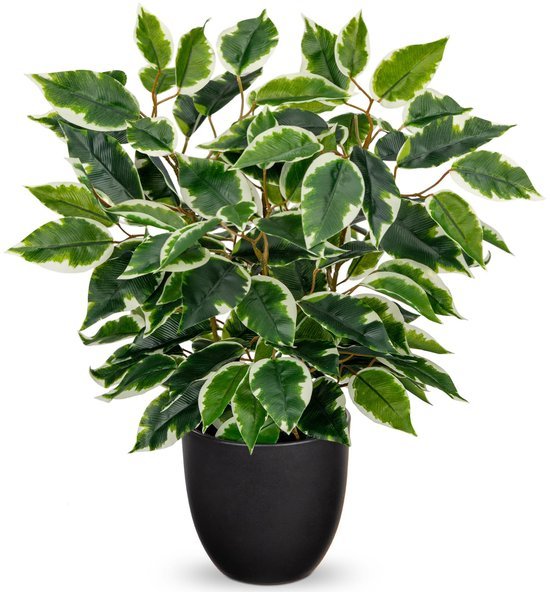 Unyqoos® Decoratieve kunstplant ficus in pot voor elke ruimte en interieurstijl