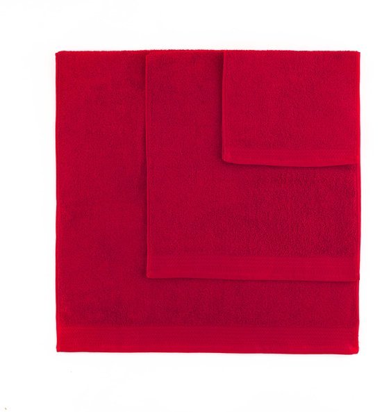550x593-4.jpg Unyqoos® Set van twee luxe rode katoenen badhanddoeken voor dagelijks gebruik