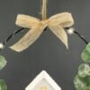Unyqoos® Decoratieve metalen ring met LED-verlichting en eucalyptusblaadjes voor sfeervolle decoratie