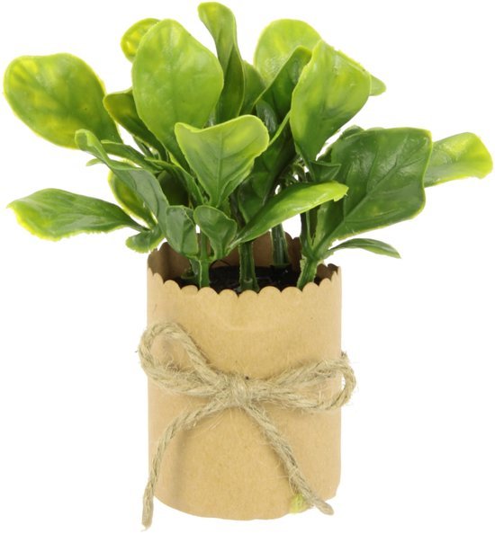 550x594-18.jpg Unyqoos® Set van zes kunstmatige kruidenplanten in decoratieve potjes voor huisdecoratie, groente, 12cm, stuks 6