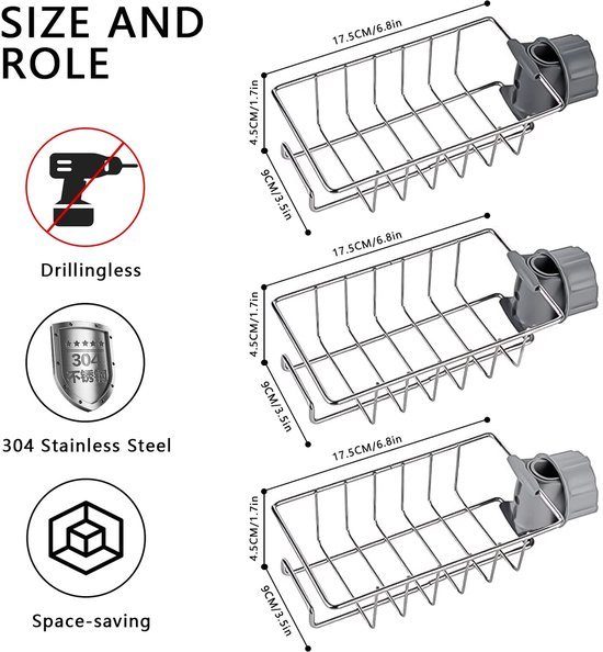 550x594-20.jpg Unyqoos® Set van drie verstelbare doucheplanken voor badkamer en keuken zonder boren