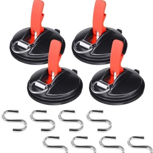 550x595-21.jpg Unyqoos® Set van vier krachtige zuignaphaken met acht S-haken voor veelzijdig gebruik