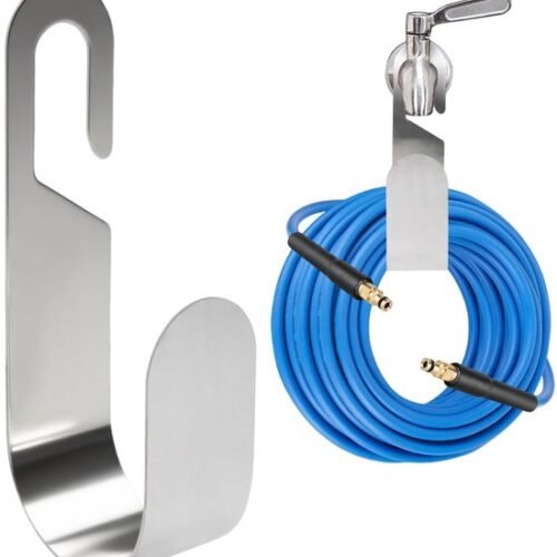 Unyqoos® roestvrijstalen wandhouder voor tuinslang en accessoires