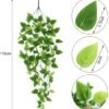 550x595-7.jpg Unyqoos® Set van vier groene kunstplanten voor binnen- en buitendecoratie