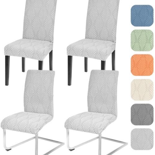 550x596-10.jpg Unyqoos® Set van universele rekbare stoelhoezen voor eetkamerstoelen en feesten