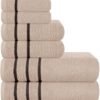 Unyqoos® Luxueuze Extra Zachte Handdoekenset van 6 Stuks voor Bad, Douche en Spa Gebruik