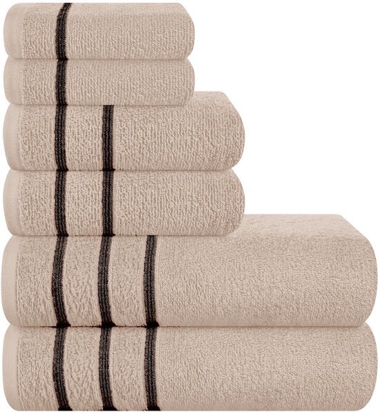 Unyqoos® Luxueuze Extra Zachte Handdoekenset van 6 Stuks voor Bad, Douche en Spa Gebruik