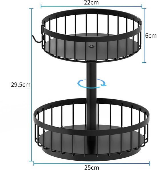 Unyqoos® 360° Draaibare Multifunctionele Organizer voor Kruiden en Cosmetica
