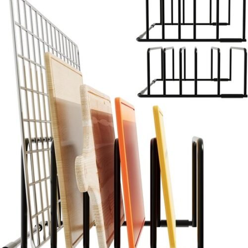 Unyqoos® Set van 2 multifunctionele snijplankhouders voor optimale keukenorganisatie