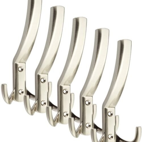 550x598-15.jpg Unyqoos® Set van vijf stevige garderobehaken met roestvrije uitstraling voor thuis