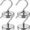 Unyqoos® Set van 4 krachtige magneethaken voor veelzijdig gebruik in huis en kantoor