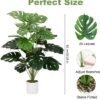 Unyqoos® Groene kunstplant Monstera met 24 bladeren voor interieurdecoratie
