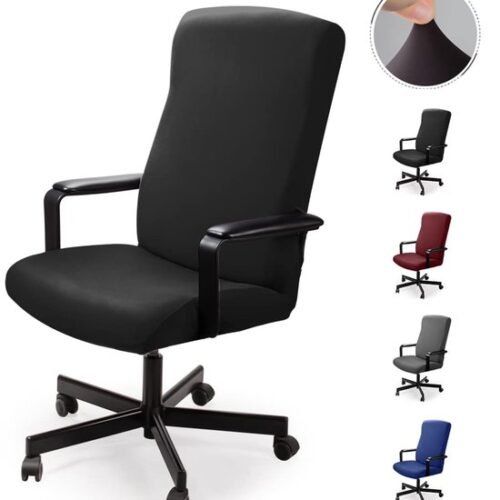 Unyqoos ® Bureaustoelhoes voor Modern Interieur met Elastische en Wasbare Stof