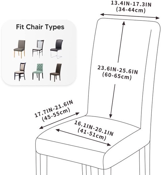 550x599-7.jpg Unyqoos® Set van 6 elastische stoelhoezen voor eetkamer en decoratieve gelegenheden