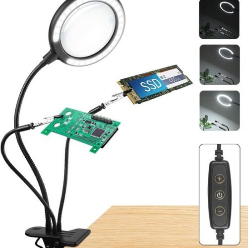 550x601-1.jpg Unyqoos® Verstelbaar vergrootglas met LED-verlichting en klem voor diverse hobbyprojecten