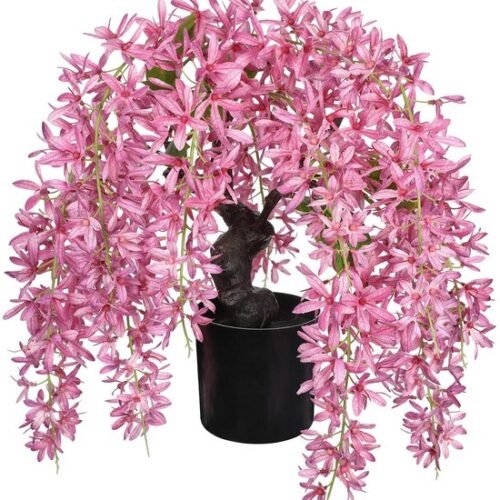 550x601-2.jpg Unyqoos® Witte Wisteria Kunstbloemen in Pot voor Stijlvolle Interieurdecoratie